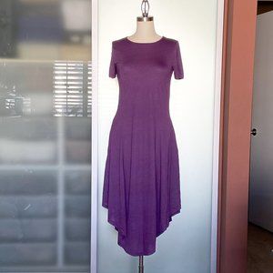 NWOT Twelve by Twelve Purple Midi Dress with pockets size S